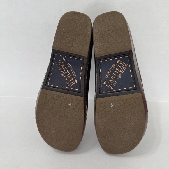 Spring Step Women's L'Artiste-Burbank Python Blu Sz 9.5-10 Slip on Clogs - Picture 9 of 11